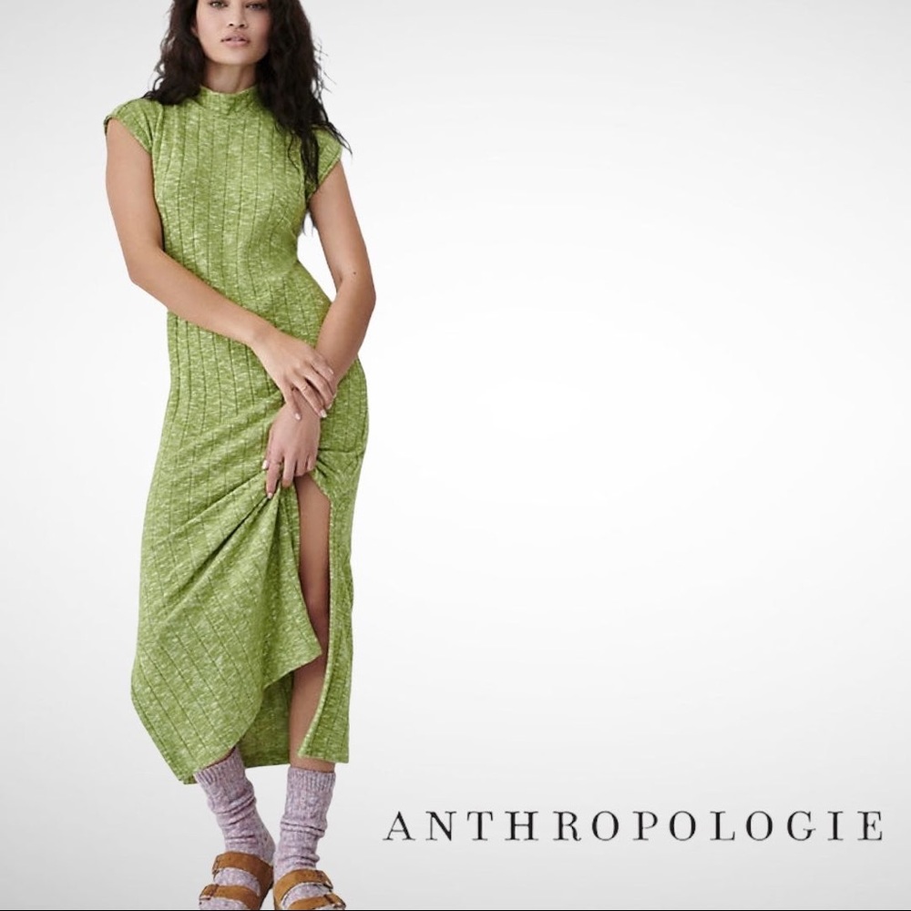 Green Anthropologie Maxi Dress